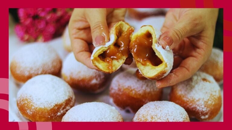 O diferencial de um donut recheado gourmet: o recheio farto e cremoso que encanta o cliente na primeira mordida