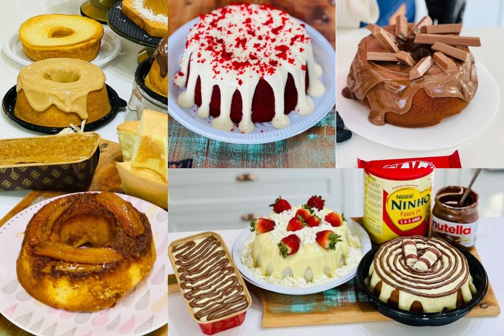 O cardápio de sucesso que você aprende a fazer no curso de bolos, com receitas testadas e aprovadas para vender.