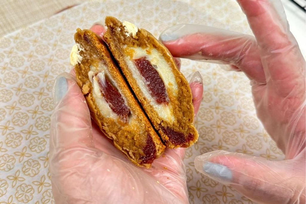 foto do cookie recheado perfeito do curso de cookies